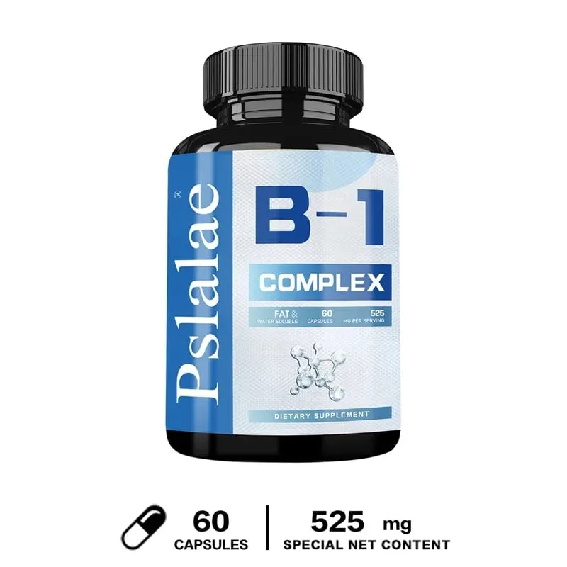 Vitamin B1 Complex - Improves Energy Levels Boosts Metabolism and Supports Nervous System Health
