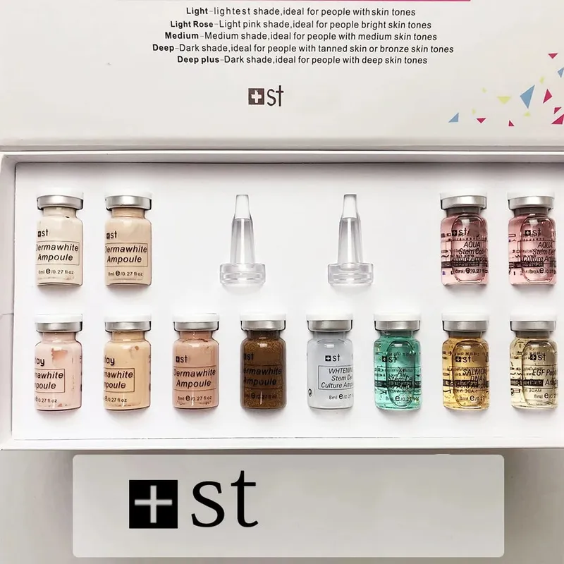Kit coréen BB crème pour la peau, 12 pièces, Niacinamide/Peptide, sérum de fond de teint hydratant, antioxydant, protection solaire, soins pour la peau du visage — image 8
