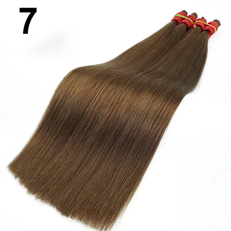 No Weft 100% Real Human Hair Extensions Remy Human Hair Bulk Μη επεξεργασμένα φυσικά μαύρα παρθένα ινδικά μαλλιά πλέξη για γυναίκες
