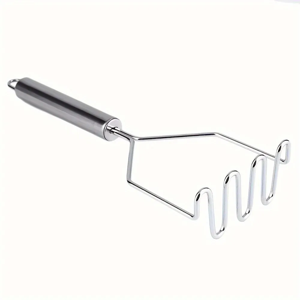1 τμχ Stainless Steel Wave Potato Masher - Ιδανικό για Πουρέ λαχανικών και φρούτων κουζίνας - Kitchen Essentials Durable Kitchenware