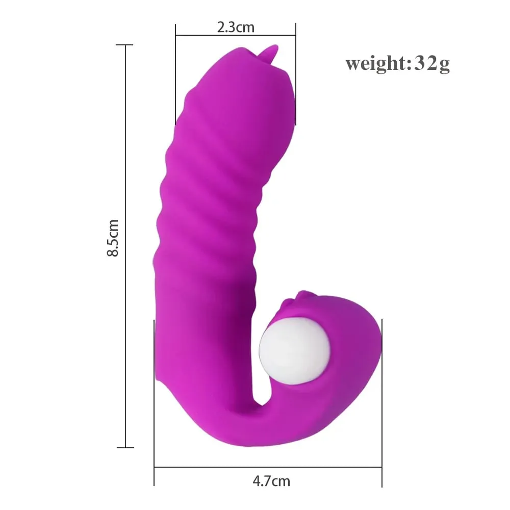 Finger Sleeve Vibrátor Női Maszturbátor Klitorisz Nyelvnyalásra serkentő Hüvelymasszírozó Erotikus szexjátékok Női Termékek — image 6