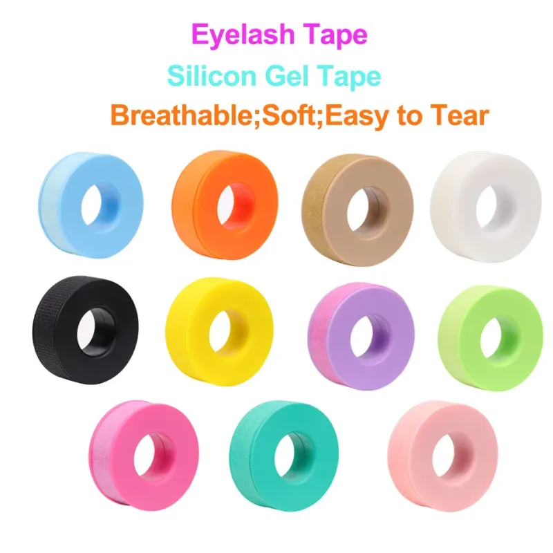 5/10Rolls Silicone Gel Tape for Lash Extensions Non-Woven Breathable Sensitive‑Skin Under‑Eye Patch Lash Tape Makeup Tool Supply — image 6