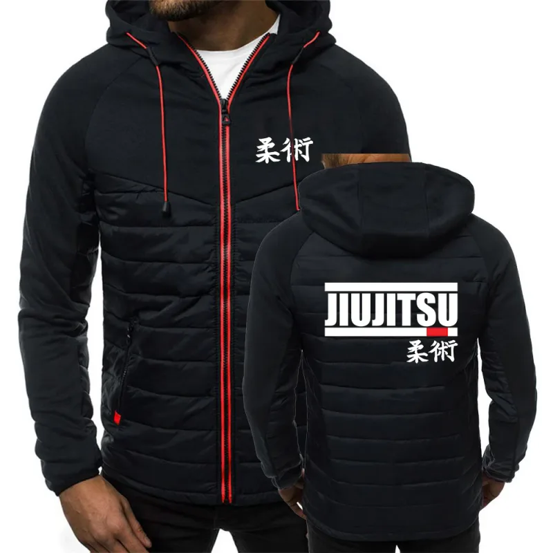 Jiu Jitsu brasileiro O casaco masculino de algodão de sete cores é adequado para o inverno multicolorido moletom com capuz jaqueta — image 1