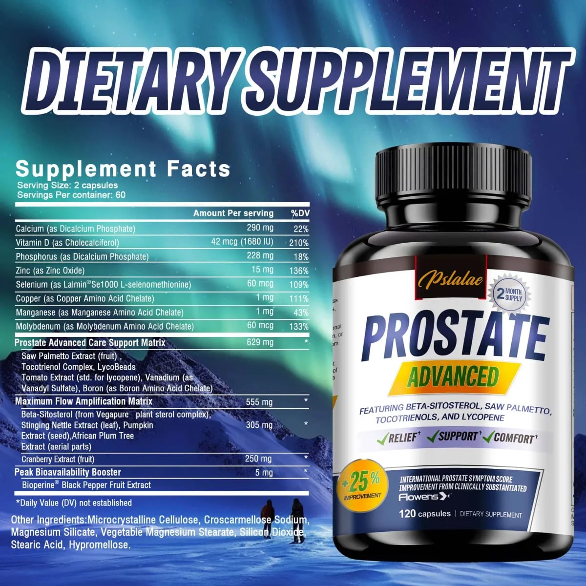 Report Item Prostate - Premium Formula with Saw Palmetto Lycopene Nettle Cranberry - 30/60/120 Capsules — image 2