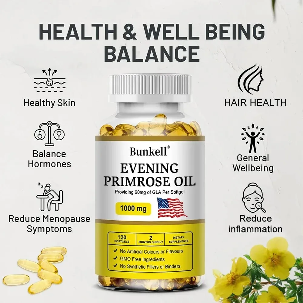 Evening Primrose Oil - Anti-oxidation Bone Strengthening Immunity Enhancement Endocrine Health Improvement