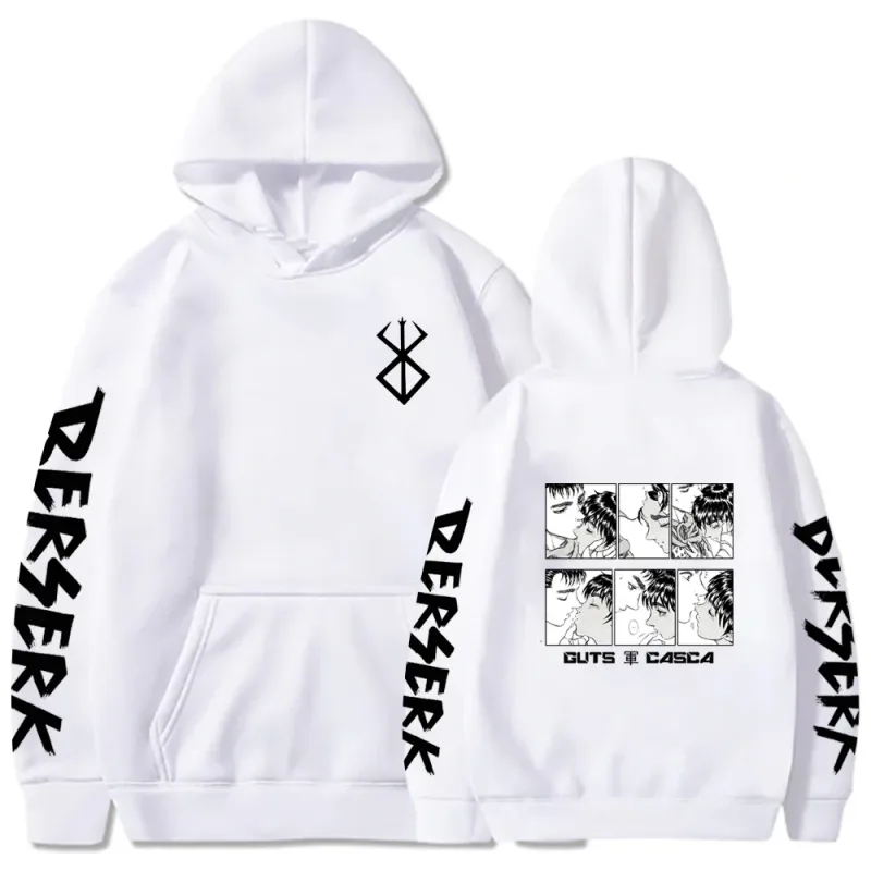 Berserk 拉鍊連帽衫男款長袖運動衫抓絨超大外套外套有趣 Berserk 日本動漫街頭服飾 — image 31