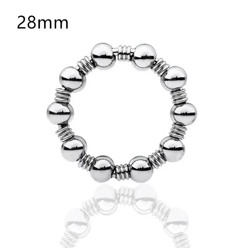 Man Stainless Steel Metal Penis Lock Cock Ring Delay Ejaculation Ball Scrotum Stretcher Erection Cock Ring Slave Male Sex Toy — image 12