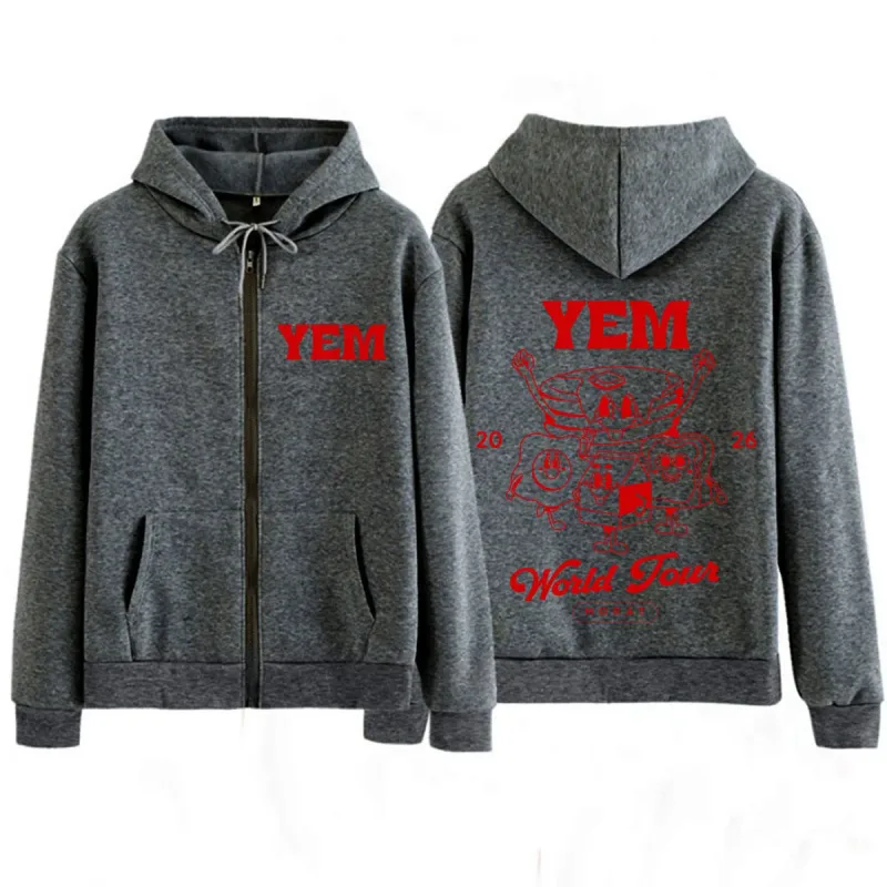 Band Morat Yem World Tour Merch 2026 Print Zip Up Hoodie Men Women Hip Hop Sweatshirts Loose Casual Fashion Zipper Jacket Coats — image 7