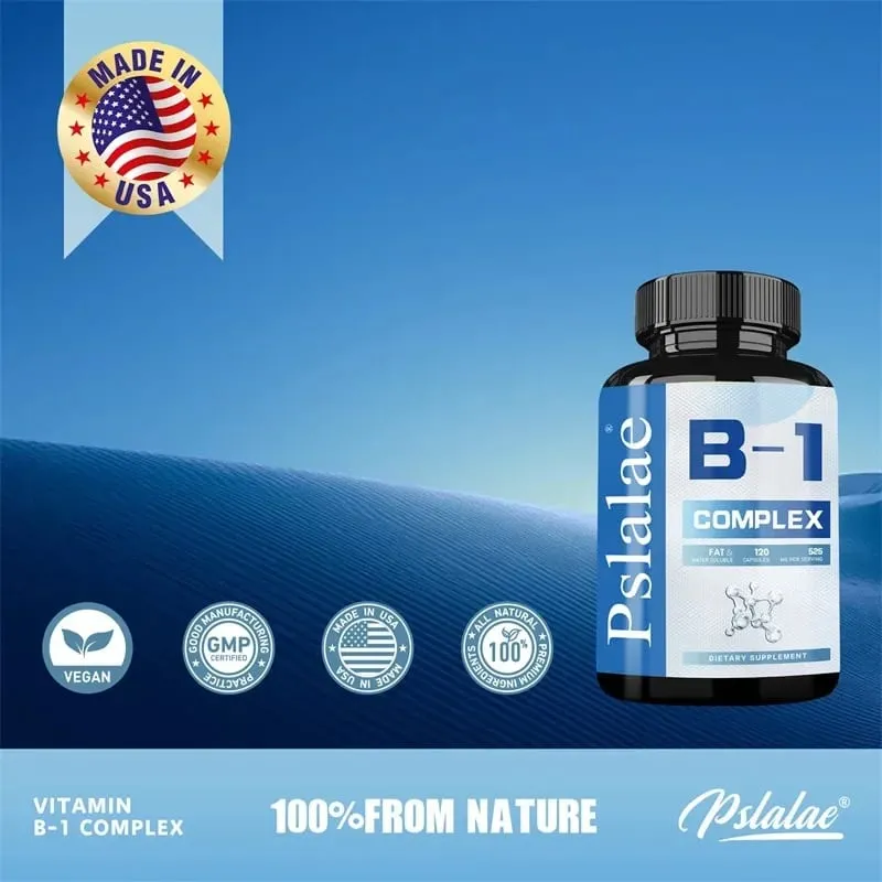 Vitamin B1 Complex - Improves Energy Levels Boosts Metabolism and Supports Nervous System HealthCapsule — image 4