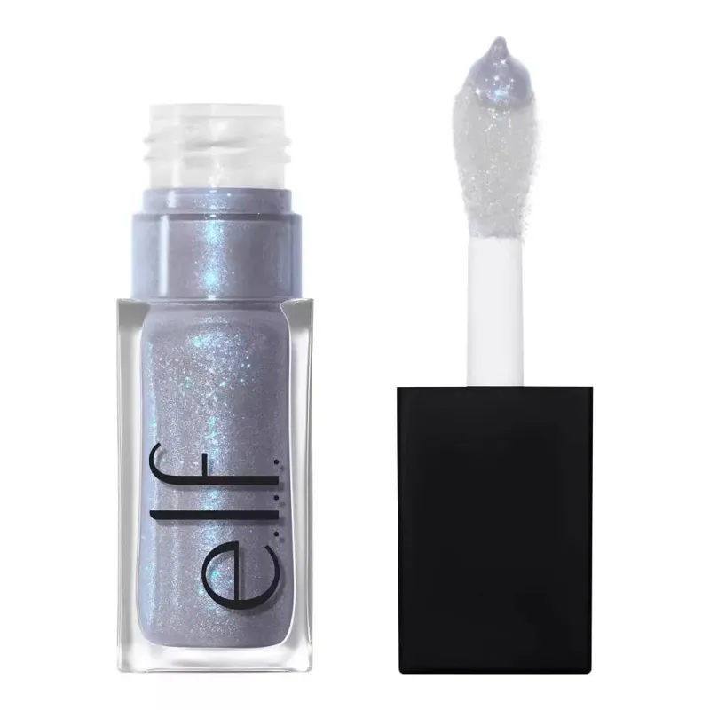 ELF Fashion Makeup Cosmetics Liquid Foundation Concealer וליפ גלוס מבהיר עם אורות מהבהבים Lip Oil Glossy Finish — image 22