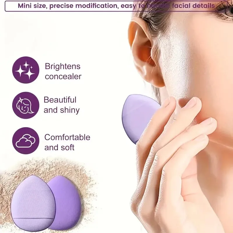 Ensemble d'éponges de maquillage portables, 12 pièces, bouffantes cosmétiques pour fond de teint, correcteur de visage, mélange d'éponges de beauté, puissance de crème liquide