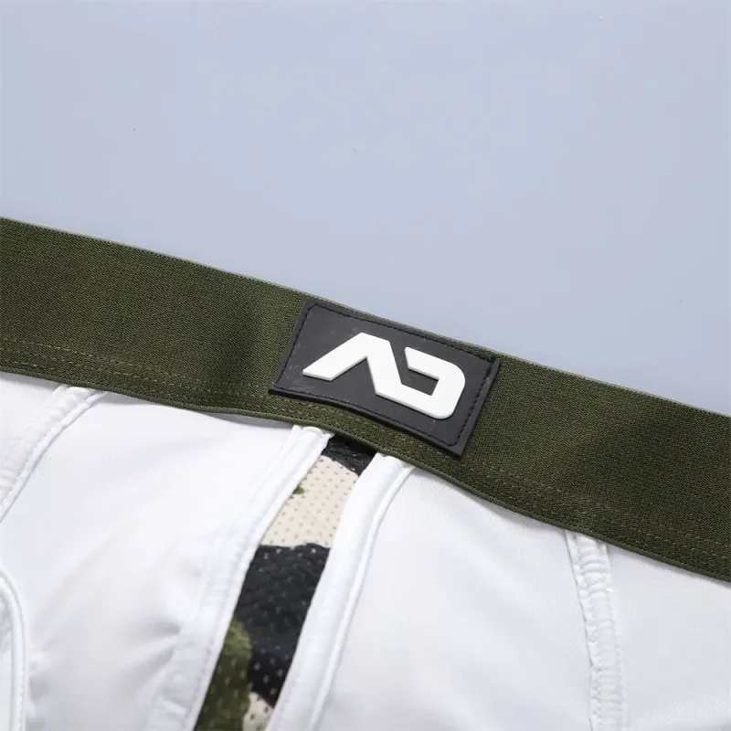 2026New men's personalized ice silk U convex low waist mesh breathable briefs, underwear fashion M388