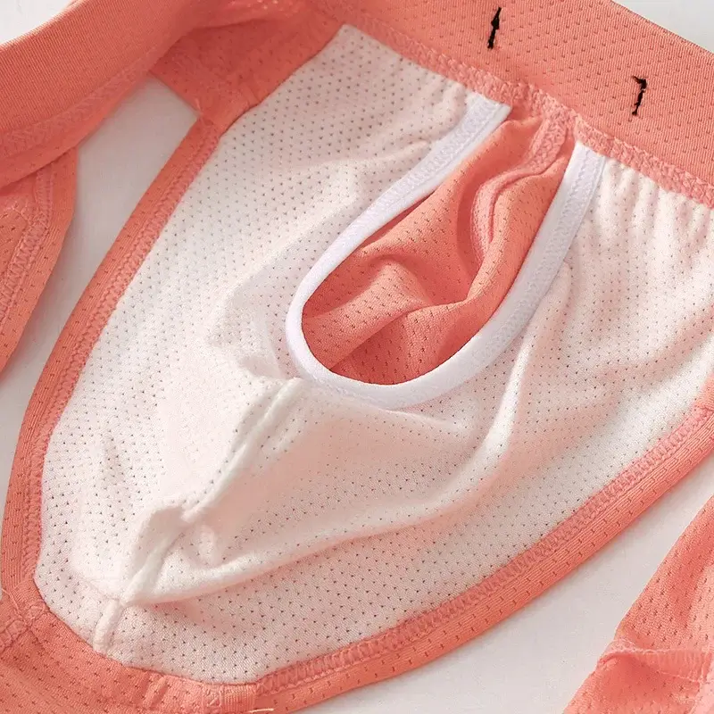 Men's Quick Dry Breathable Polyester Underwear with Bullet Pouch Sexy Trunks Side Opening Comfortable Briefs — image 10