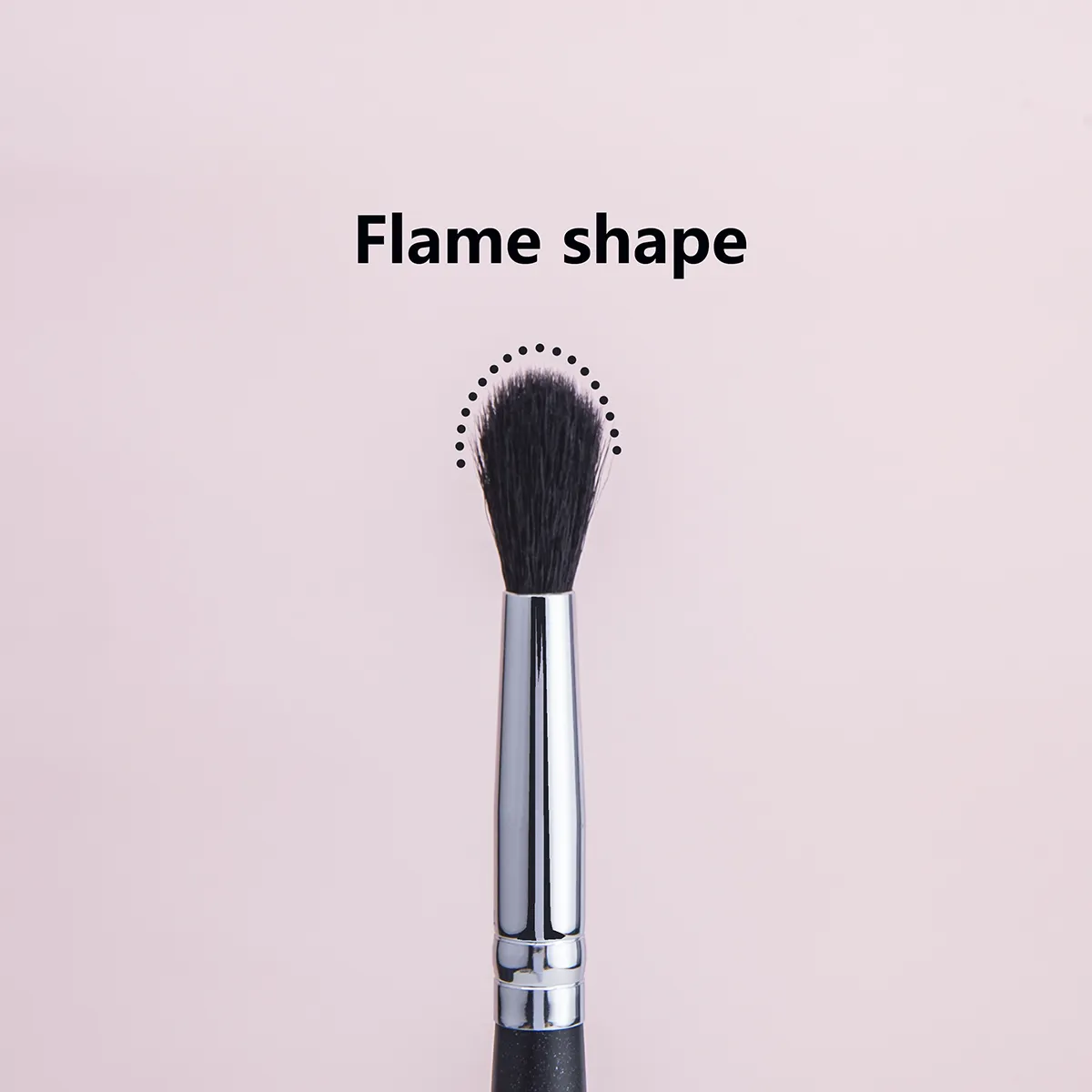 224 pli brosse ombre à paupières pli mélange pinceaux de maquillage haute qualité flamme forme chèvre cheveux ombre à paupières pli outil de maquillage — image 2