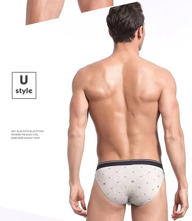 4 pçs/lote cuecas masculinas lingerie sexy calcinha masculina de algodão respirável cueca listrado calcinha lotes por atacado — image 10