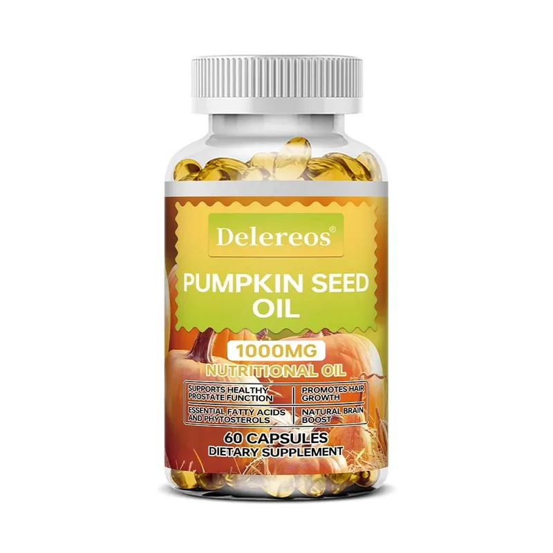 Pumpkin Seed Oil Capsules 1000mg Supports Prostate Urinary Bladder & Hair Health for Men Cardiovascular Health Non-GMO — image 9