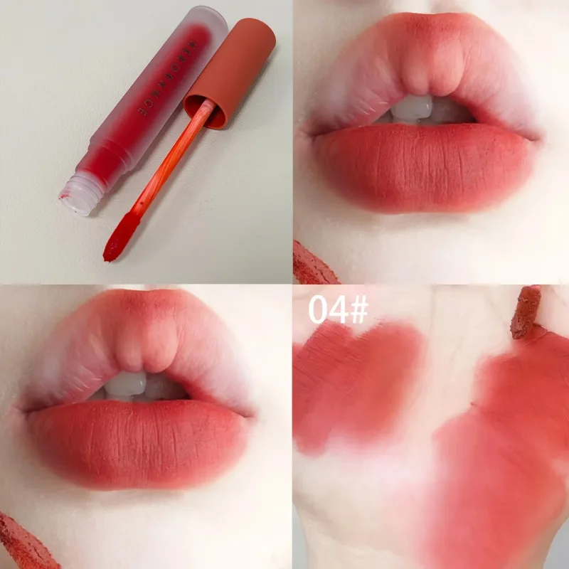 Herorange Velvet Matte Lip Mud Χαμηλού κορεσμού Αδιάβροχο μακράς διαρκείας, μη κολλώδες μακιγιάζ για τα χείλη