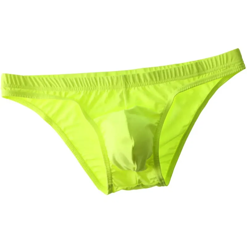 Maikling Kasuotang Panlalaki Makahinga Sexy Fashion Briefs Ice silk Low Waist Stretch Kumportable Underpants K58