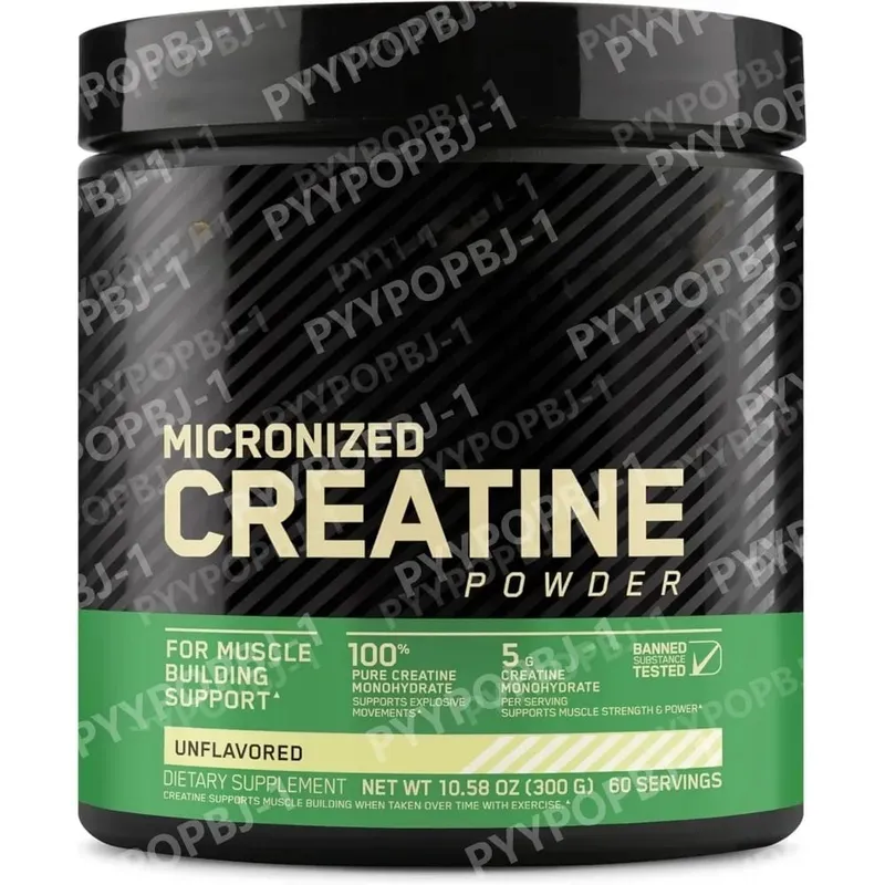 Kreatin-monohidrát por 300g Támogatás Erő Izomteljesítmény Sport Italok Usee Support Fitness Táplálkozás Támogatás