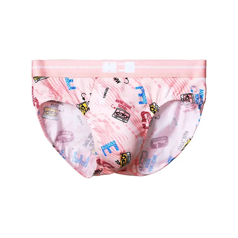 1pcMen's cotton antibacterial underwear men's briefs cotton comfortable personality print breathable boys sports underpants head — image 3