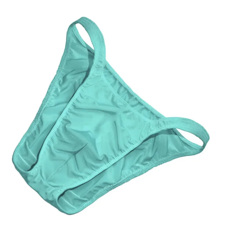 Ice Silk U Pouch Men Underwear Low Waist Bulge Briefs Male Seamless Bikini Slips Hombre Breathable Exotic Lingerie