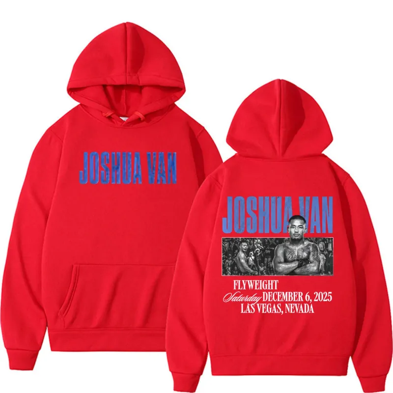 Joshua Van Hadiah Penggemar Tak Takut Hoodie Pakaian Pria Kaus Estetika Kekerasan Kasual Pullover Hoodie Bulu Penghangat Tubuh