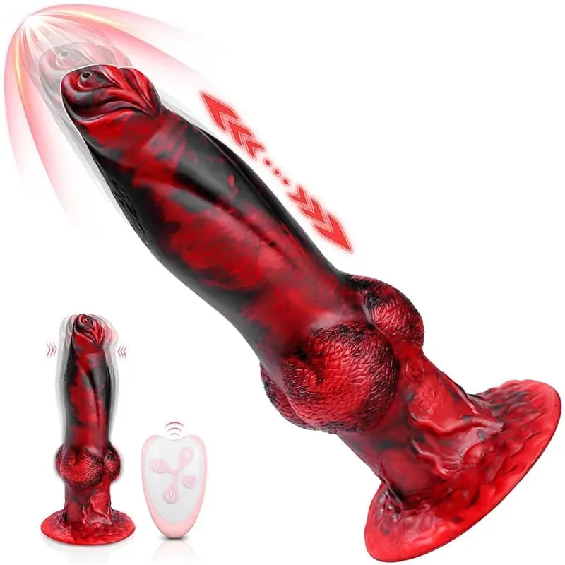 Thrusting Dragon Dildo vibrátor szexjátékok 10" 4IN1 Monster távirányító Vastag vibrátor tapadókorong Dildo anális játékok felnőtteknek szánt termék — image 8