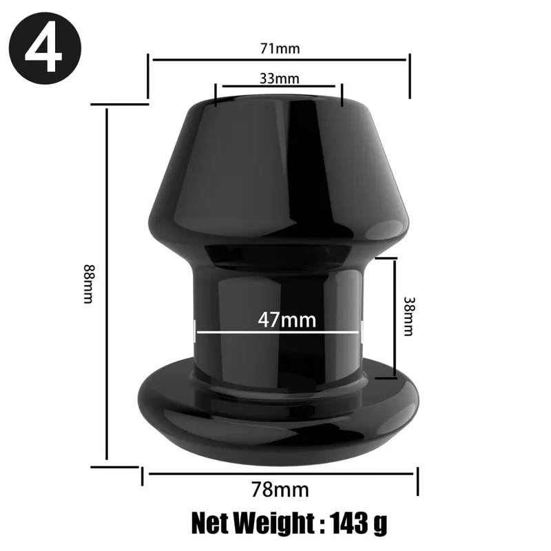 Hollow Vaginal Peephole Vaginal Peephole Anal Plug Vaginal Dilation Anal Dilation BDSM Enema Sex Toy Butt Plug for Men Women — image 21