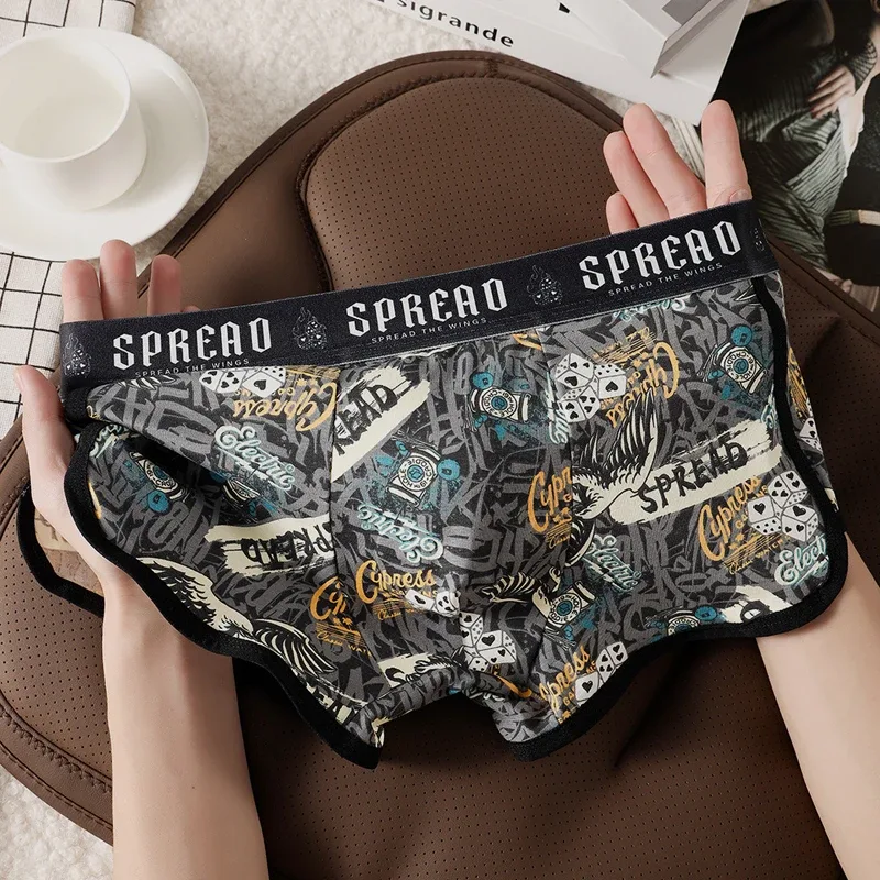 Brand Health 1pcs/3pcs Cotton Boxer Men Underwear Hot Breathable Mens Boxers BoxerShorts Man Panties Size L-3XL MLS8088 — image 5