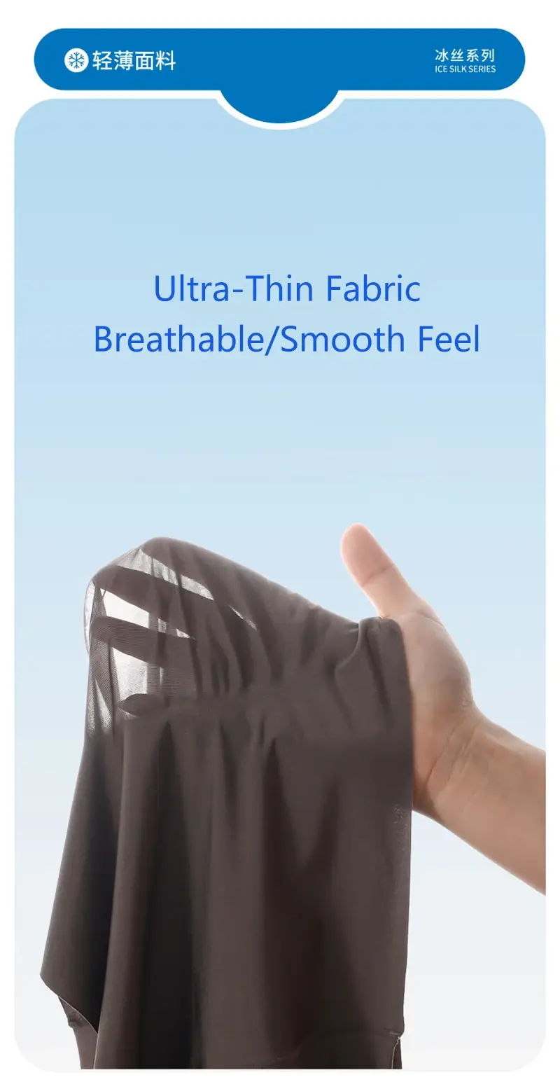 3d bolsa de secagem rápida calcinha masculina boxers de seda gelo sem costura sexy roupa interior homme homem ultra-fino respirável boxer shorts — image 6
