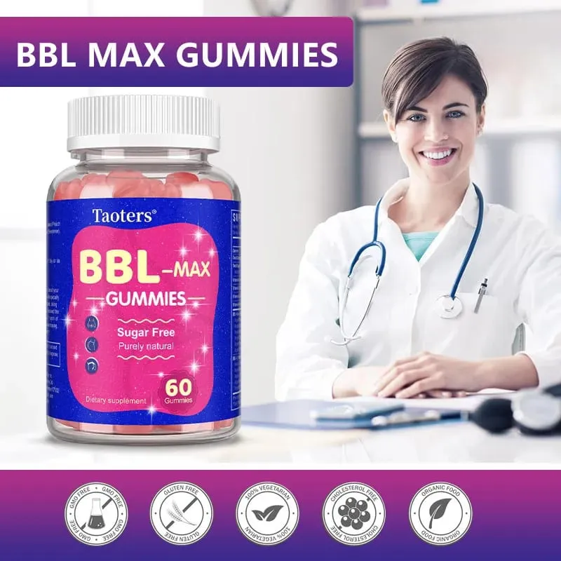 Buttocks Enlargement Gummies for Women - BBL- MAX Gummies - with Multivitamins and Herbal Extracts