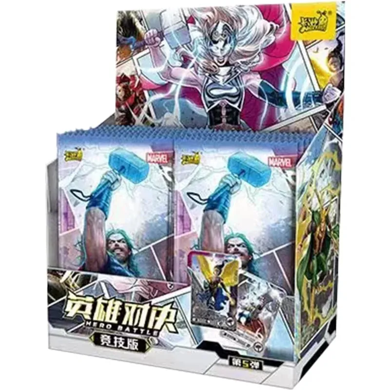 Genuíno cartão da vingadores heróis duelo cartão versão competitiva homem de ferro thor capitão cr américa coleção cartões brinquedos