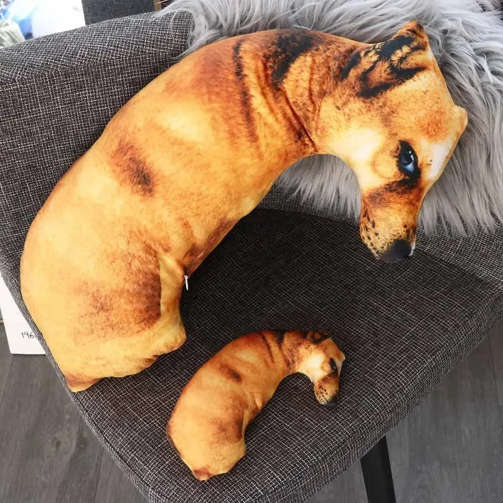 Aranyos 3D élethű állati dobópárna, puha, kreatív kutyapárna párna otthon — image 6