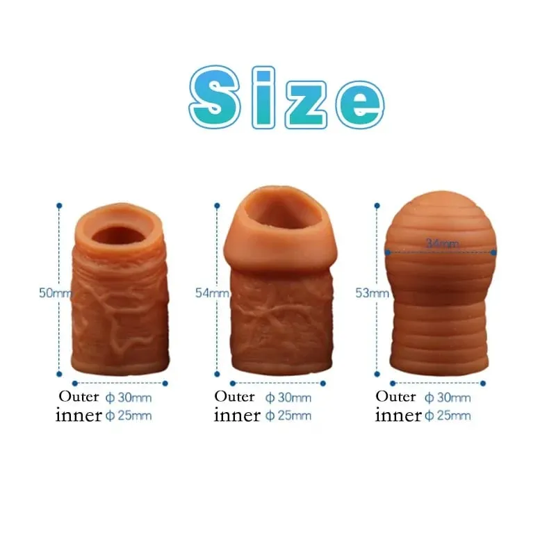 Liquid Silicone Foreskin Correction Cock Ring Penis Bondage Cockring Sex Toys for Men Penis Ring Delay Ejaculation Sex Products