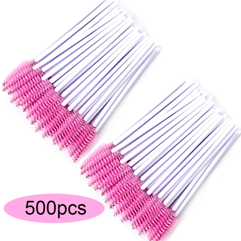 50/100/300/500pcs Eyebrow Eyelash Brushes Eyelash Spoolies Mascara Wands Applicator for Eyelash Extension Makeup Tool LAUKISS — image 29