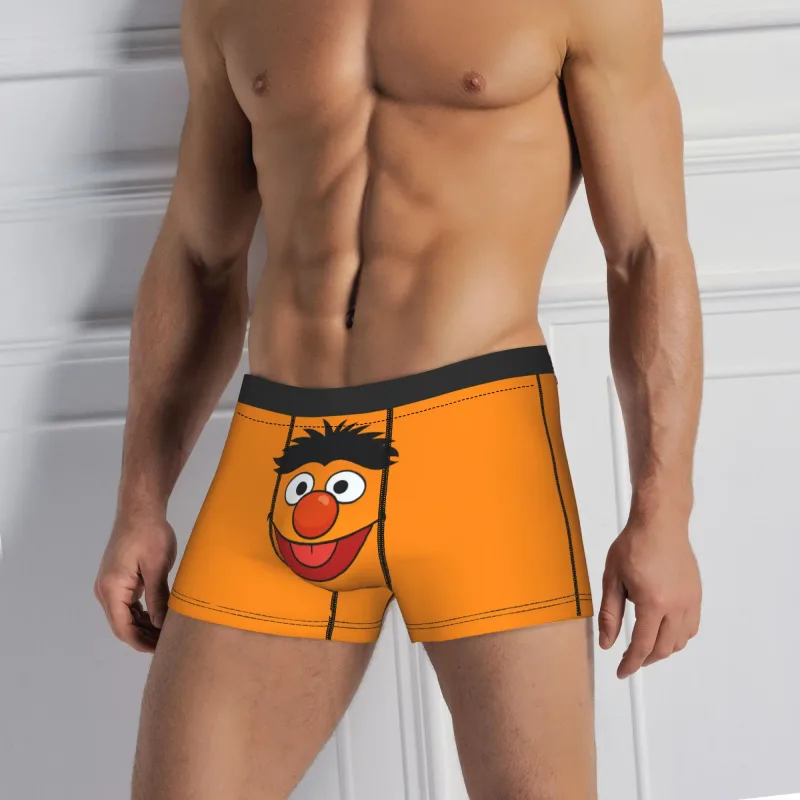 S-Sesames Streets Tango Elmo at Grover Underwear Men Shorts Briefs Nakakatuwang Boxershorts Quality Customs Oversize Panties — image 7