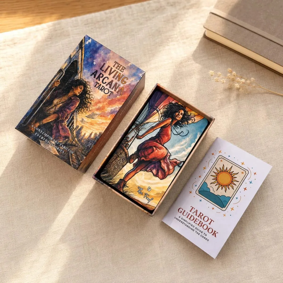 78-Card Living Arcana Tarot Deck 13x8 Cm Includes Paper Manual Explore Ancient Patterns in Modern Life Card Game Set — image 3