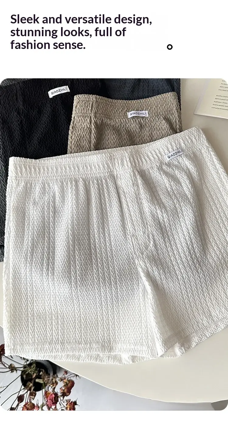 Bagong Men's Ice Silk Jacquard Boxer Shorts, Maluwag at Makahinga, Malaking Sukat, Square-Cut, Kaswal sa Bahay Simpleng Panlalaking Kasuotan — image 9