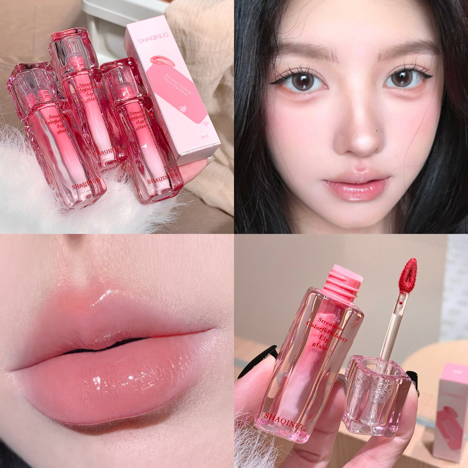 Water Gloss Lip Glaze Mirror Moisturizing Plump Non-stick Cup Jelly Transparent Liquid Lipstick Long-Lasting Tint Oil Lip Makeup — image 5