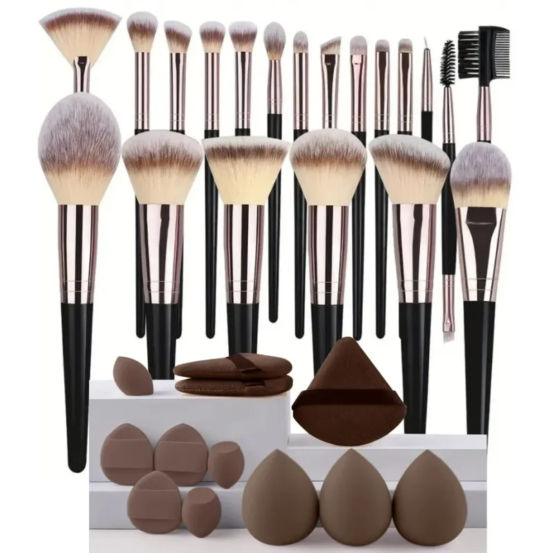 Sminkecset készlet Professzionális Beauty Foundation korrektor púder szemhéjpúder pirosító ecset Kabuki Blending Cosmetic Beauty Tool — image 14