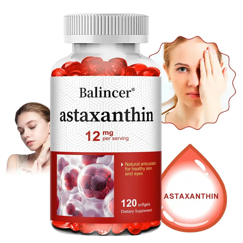 Asztaxantin – Támogatja a szembőr egészségét. Antioxidáns, amely alkalmas az ízületek, az agy immunrendszerének és a szívnek az étrendi támogatására — image 1