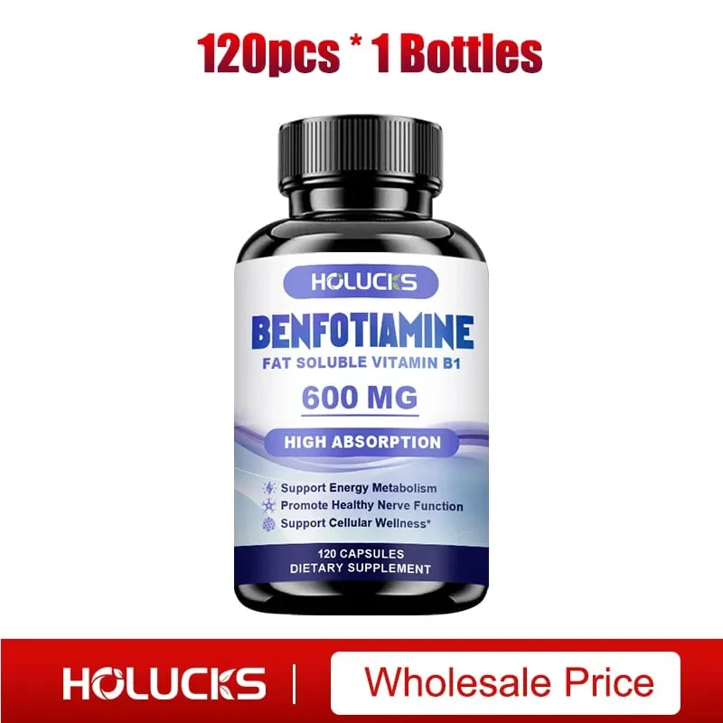 Benfotiamin 600 mg | Kiváló felszívódású B1-vitamin az energiaanyagcseréért és az idegek egészségéért | 120 kapszula étrend-kiegészítő — image 8