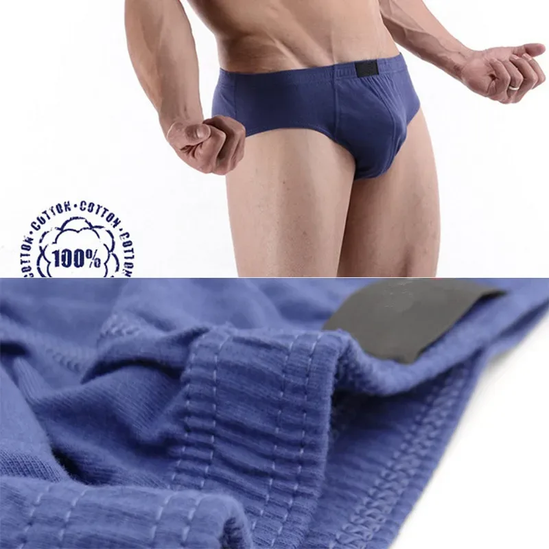 4 Pcs/Lot Cheapest 100% Cotton Mens Briefs Plus Size Men Underwear Panties XL-5XL Men's Breathable Sexy Lingerie Underpants — image 5