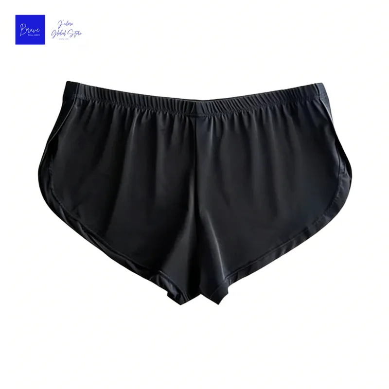 Men Galaxy Smoke Print Split Hem Ice Silk Trunks Low Rise Quick Dry Slim Lounge Shorts Lightweight Breathable Underwear for Gym