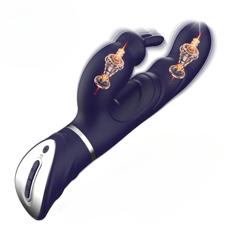Women Dildo Rabbit Vibrator Powerful Vibration Clit G-spot Vaginal Nipple Stimulator Massager Female Orgasm Masturbator Sex Toys