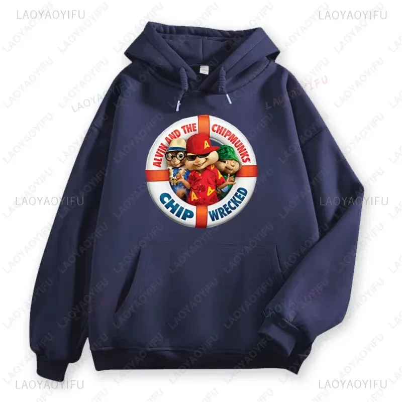 Alvin and The Chipmunks Anime Hoodies Eco Friendly A Letters Printing Sweatshirt Casual Streetwear Unisex Pullovers promo — image 13