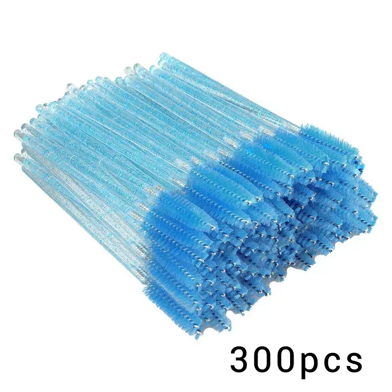 100/300Pcs Disposable Eyelash Mascara Brushes for Eye Lashes Extension Eyebrow and Makeup Lash Spoolies Wands
