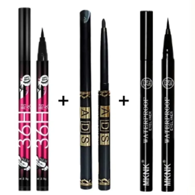 1/3/5 τεμ. Smooth Black Liquid Eyeliner Pen Ultra-fine Pen Tip 36H Eye Liner Pencil Αδιάβροχο μακιγιάζ για αρχάριους — image 11