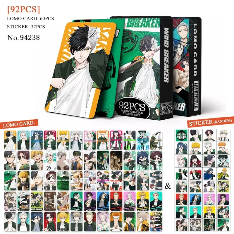 Anime Attack on Titan Κάρτα Lomo Καρτ ποστάλ Toy Haikyuu Apothecary Diaries Κάρτες συλλογής Star Rail Honkai με αυτοκόλλητα Δώρο — image 10