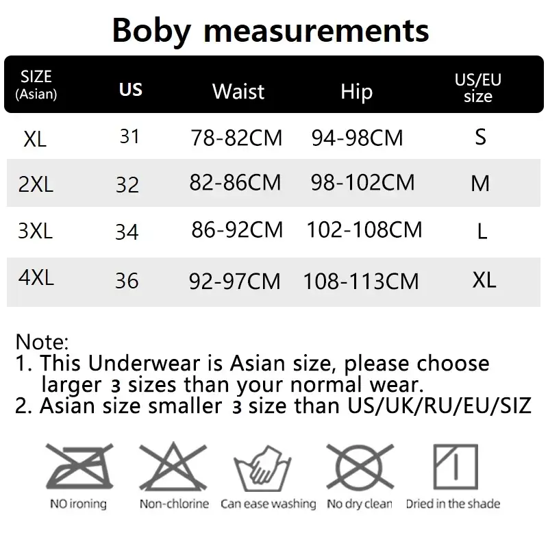 4 件/批 2XL-4XL 男士內褲條紋印花平角內褲男士內褲性感 U 凸男透氣性感cuecas calzoncillos — image 2